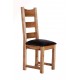 Provence Dining Timber Chair leather seat